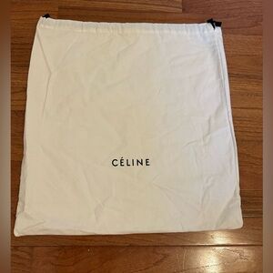 Celine Cream Dust Bag 20x19 inches drawstring bag